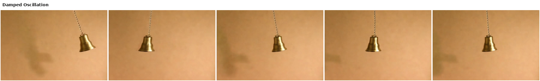Damped oscillation visualization